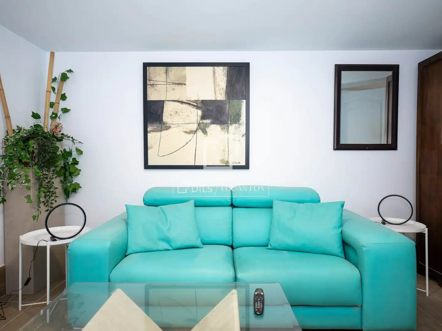 Sala de estar de Piso de alquiler en Torrelodones con Calefacción, Jardín privado y Piscina