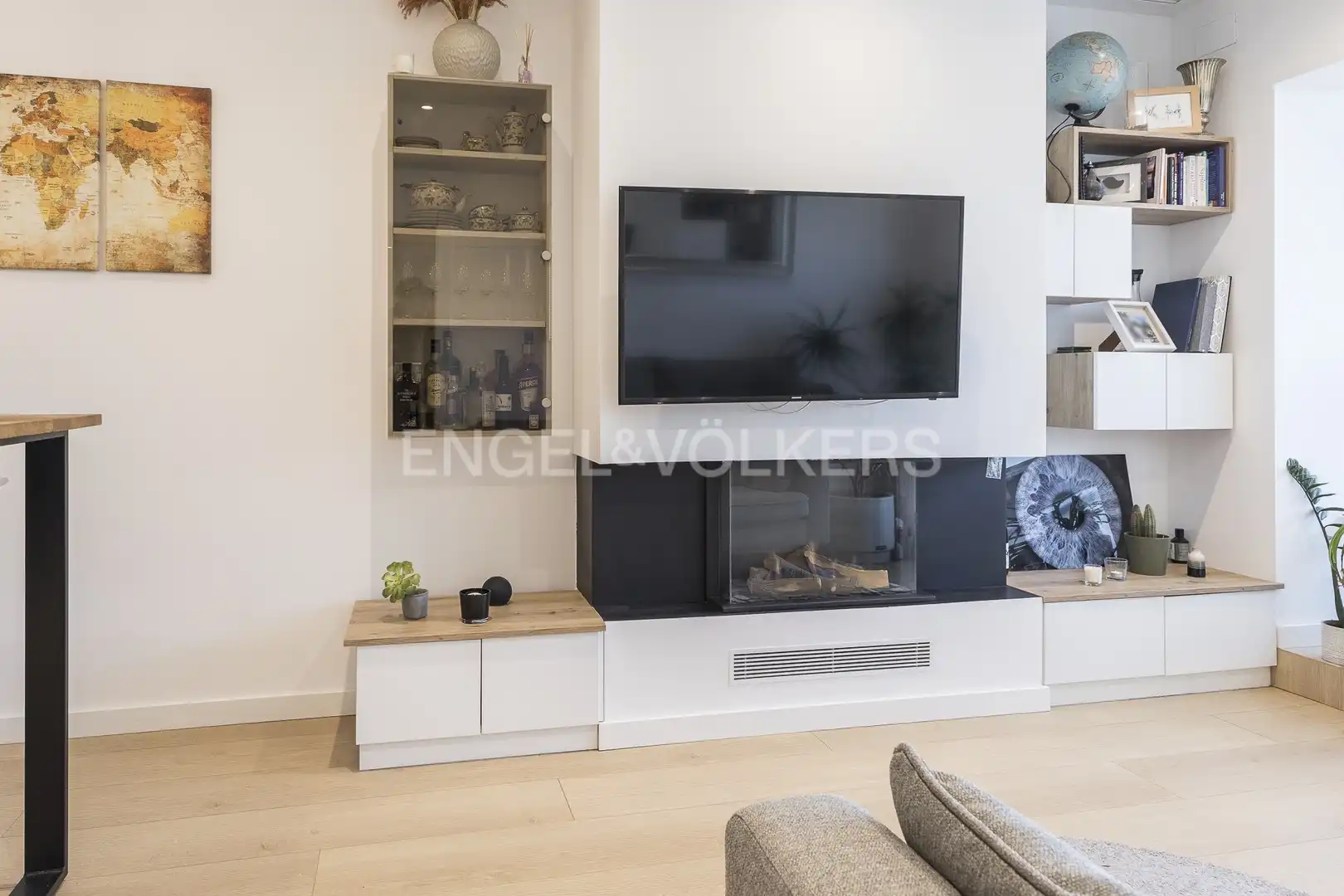 Sala de estar de Ático de alquiler en Eixample