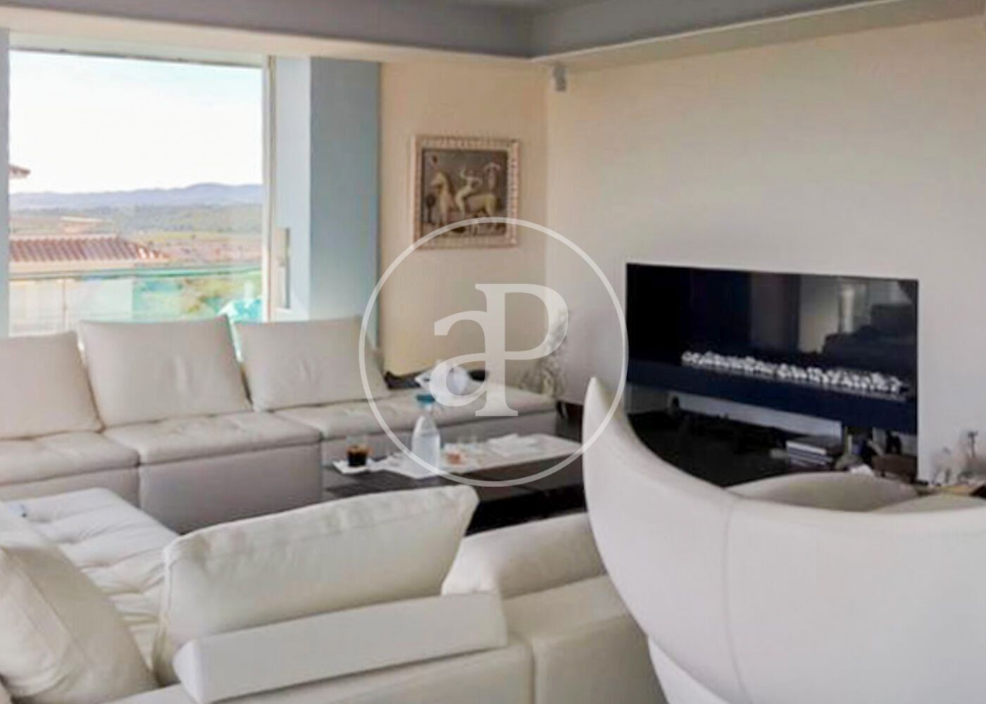 Sala de estar de Piso en venta en Sant Pere de Ribes con Aire acondicionado, Calefacción y Jardín privado