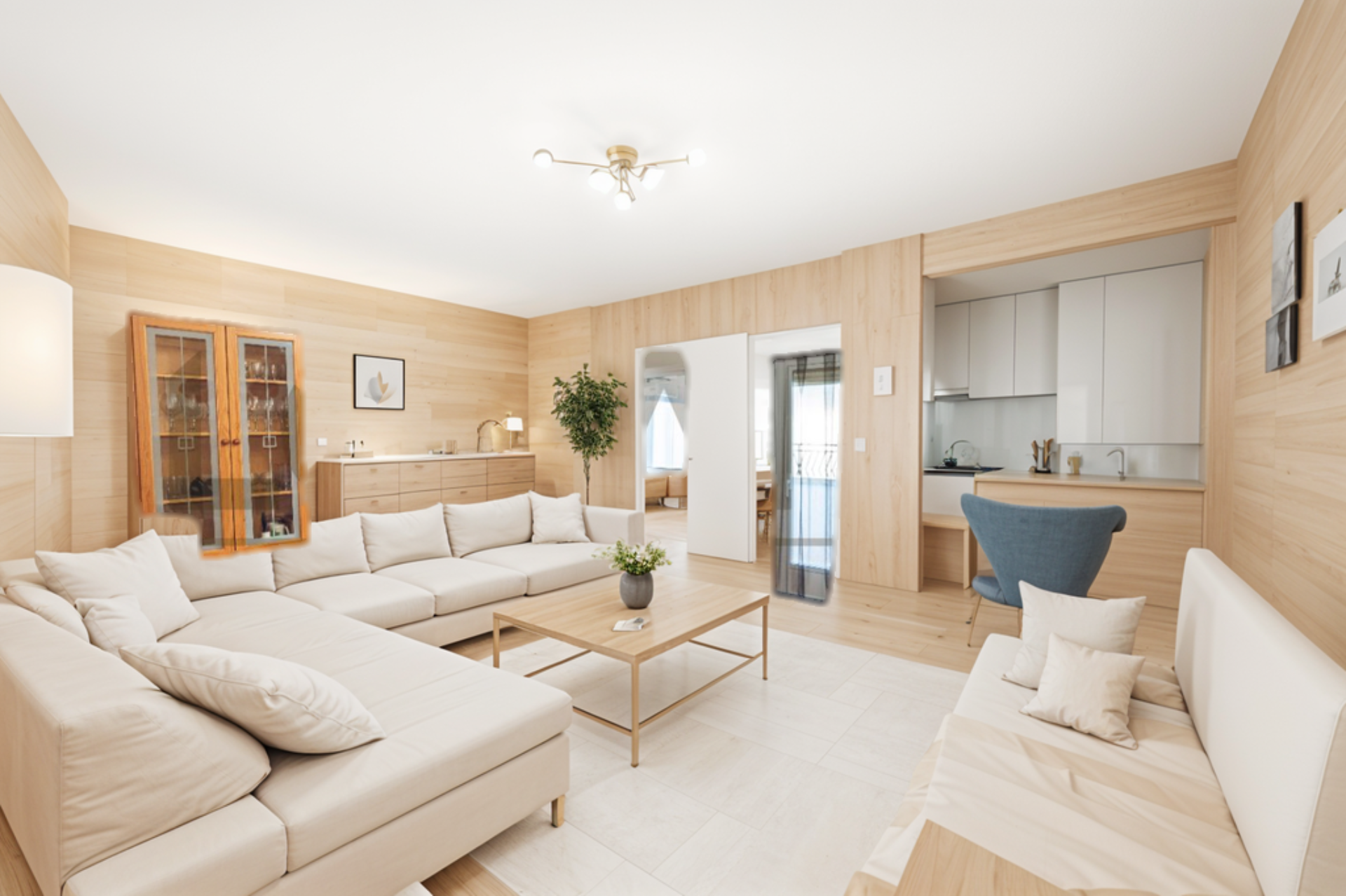 Living room of Flat for sale in Villanueva de la Vera  with Air Conditioner, Heating and Terrace