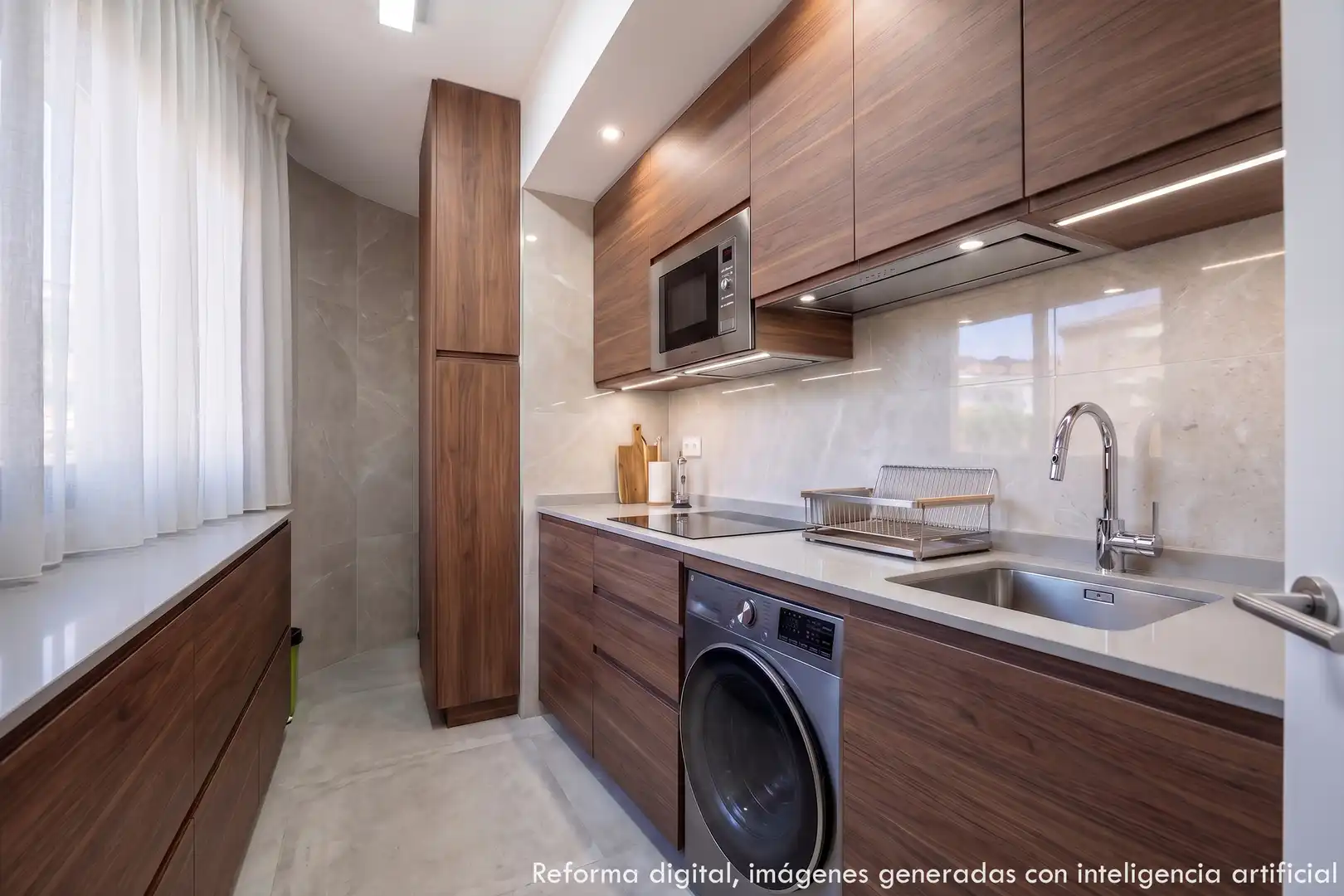 Cocina de Apartamento en venta en Benidorm con Piscina, Amueblado y Piscina comunitaria