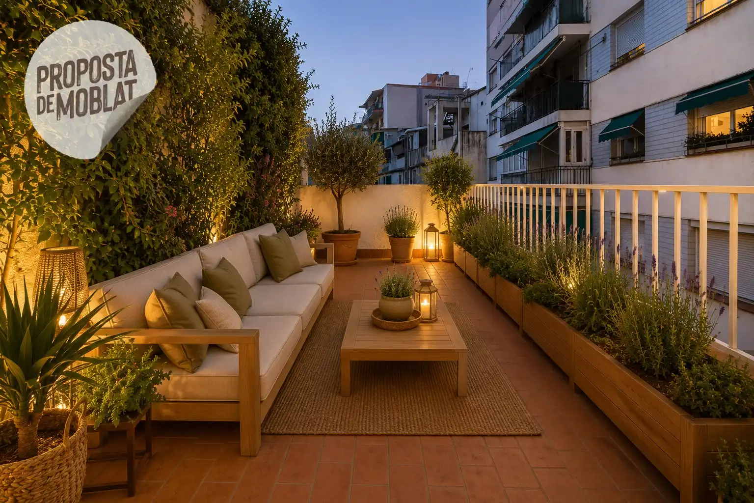Terrace of Flat for sale in Rubí  with Air Conditioner, Heating and Terrace