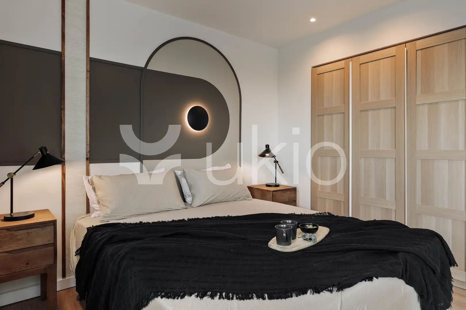 Dormitori de Apartament de lloguer en Barcelona amb Aire condicionat, Calefacció i Terrassa