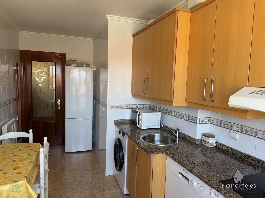 Kitchen of Flat for sale in Ribadesella  with Heating, Terrace and Furnished