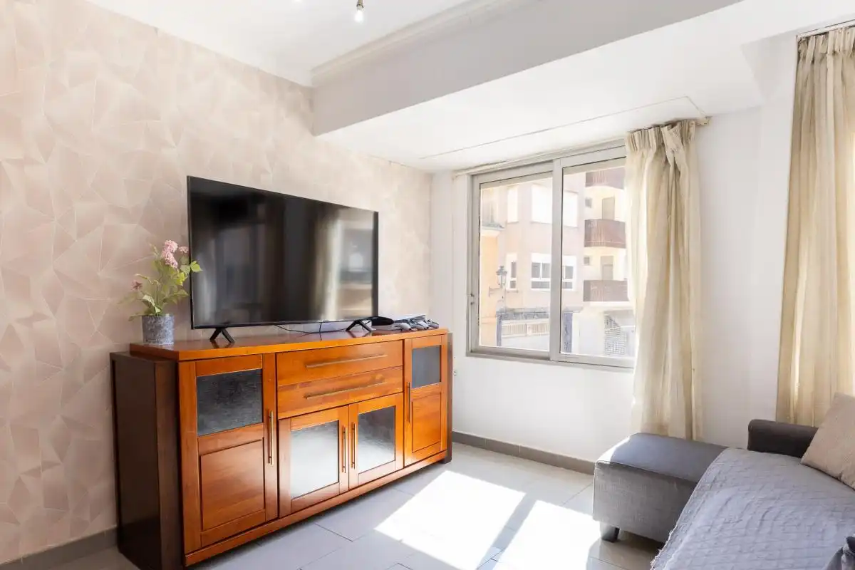 Sala de estar de Piso en venta en Benifaió con Calefacción, Terraza y Amueblado