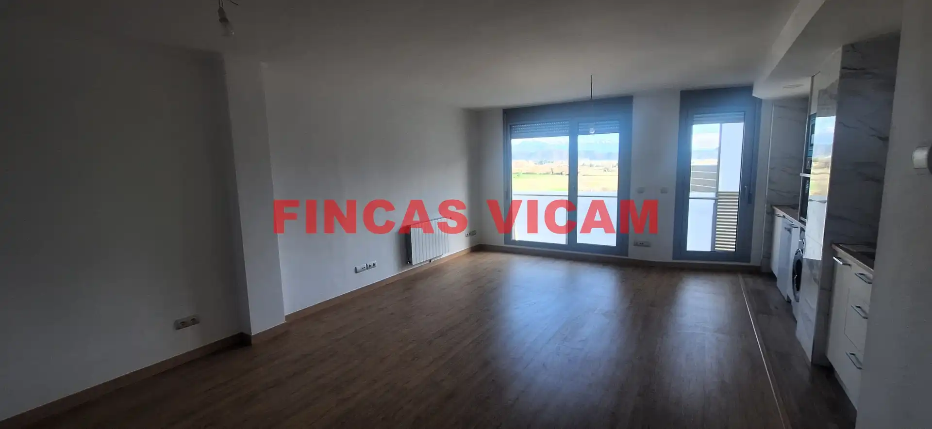 Wohnzimmer von Wohnung zum Verkauf in Huesca mit Heizung, Parkett und Terrasse