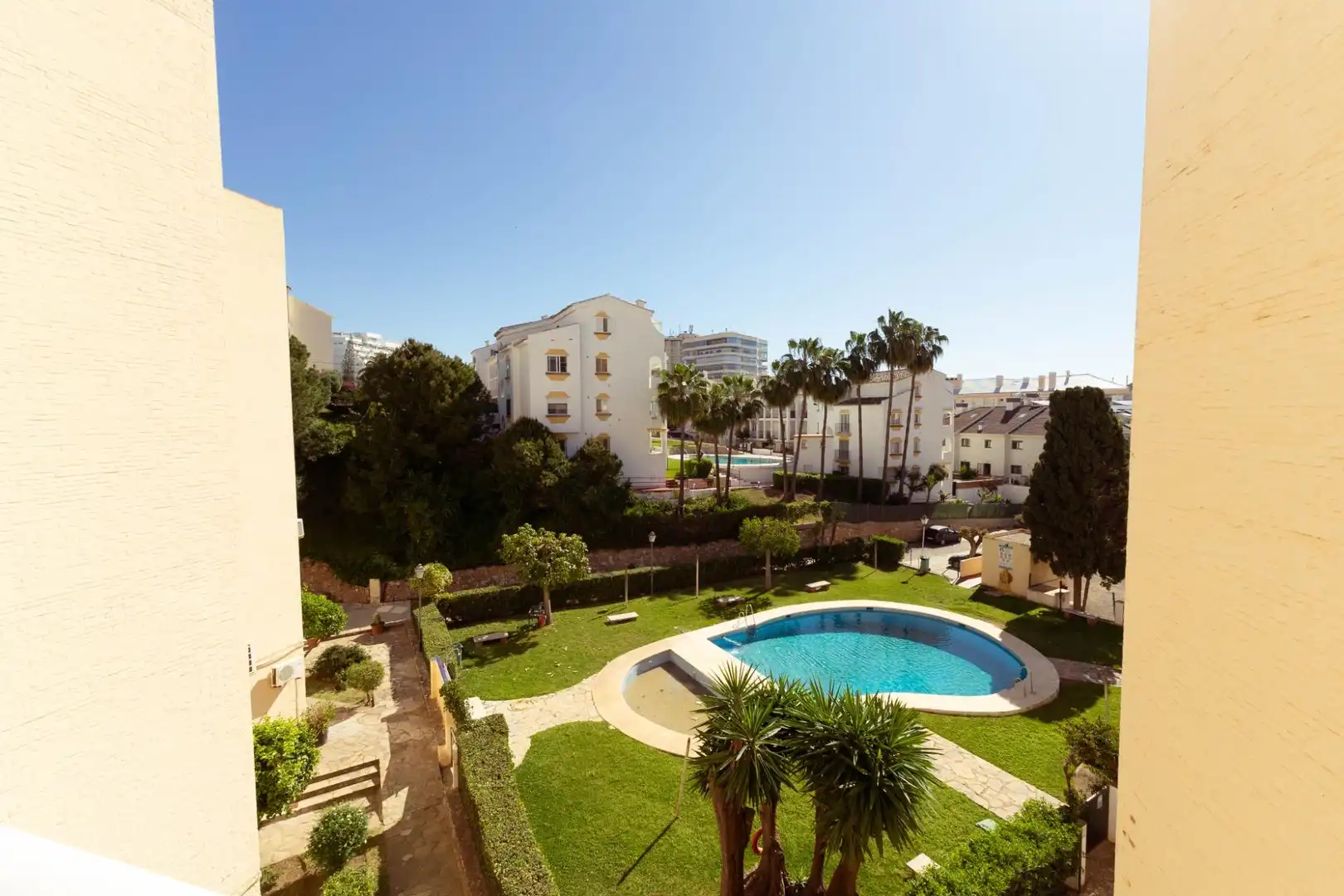 Jardín de Apartamento en venta en Fuengirola con Aire acondicionado, Terraza y Amueblado