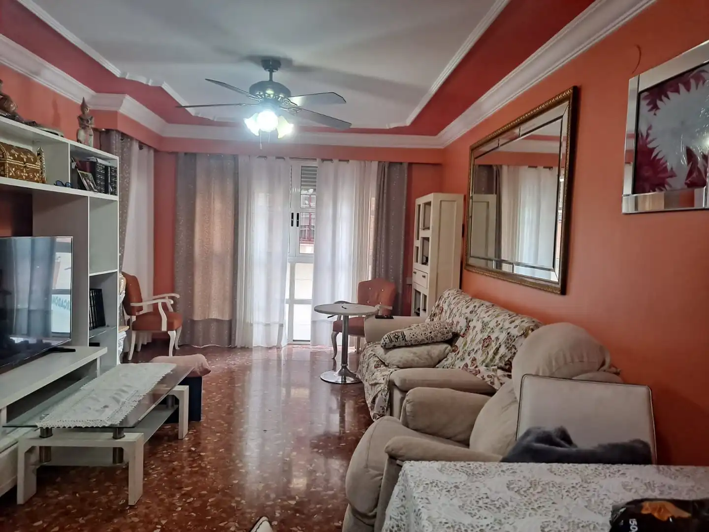 Living room of Flat for sale in Castellón de la Plana / Castelló de la Plana  with Air Conditioner, Heating and Terrace