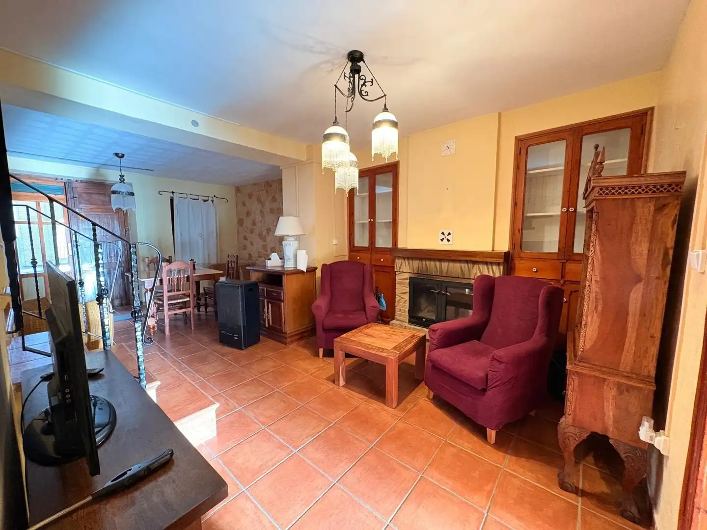 Sala d'estar de Casa o xalet en venda en Agres amb Terrassa i Balcó