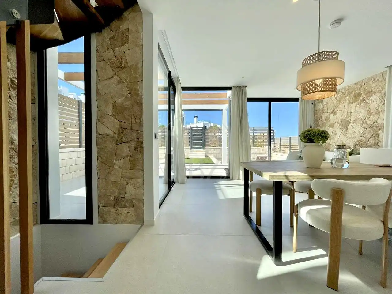 Terrasse von Haus oder Chalet zur Miete in Sant Josep de sa Talaia mit Klimaanlage, Privatgarten und Terrasse