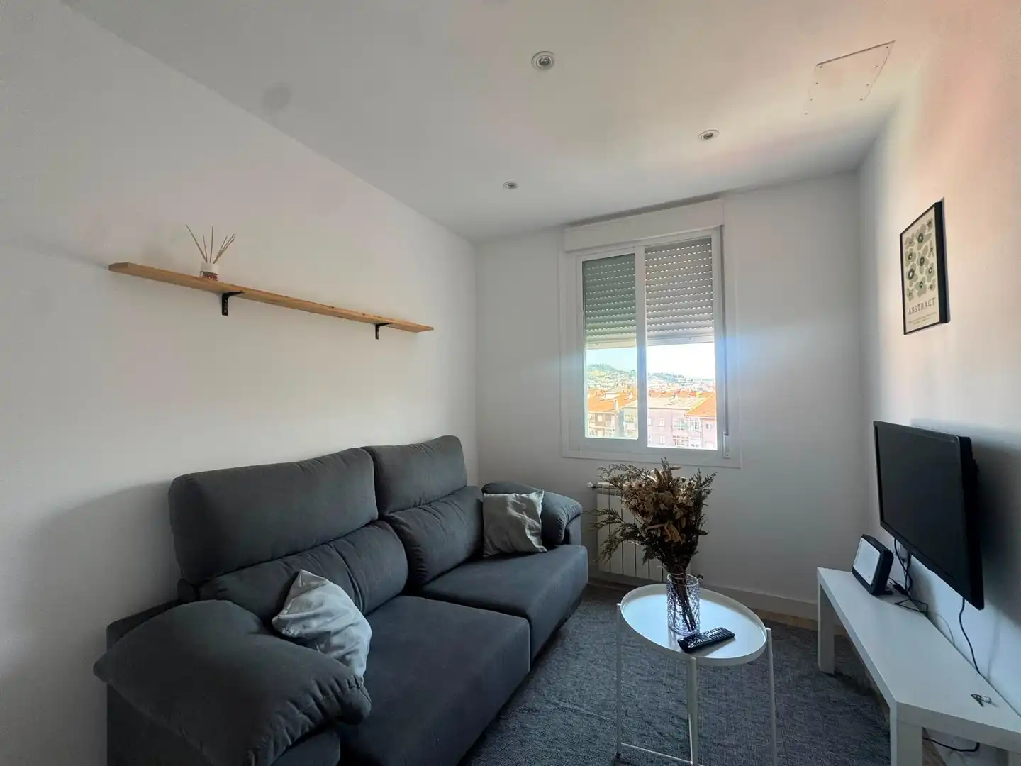 Sala de estar de Piso de alquiler en Ourense Capital  con Calefacción, Amueblado y Balcón