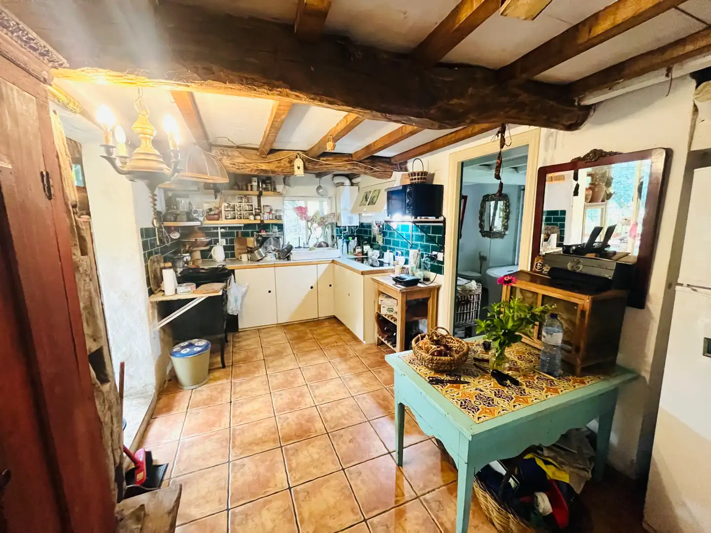 Kitchen of Houses for sale in Palas de Rei  with Swimming Pool, Furnished and Microwave