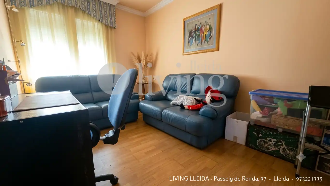 Sala d'estar de Pis en venda en Lleida amb Aire condicionat, Calefacció i Parquet
