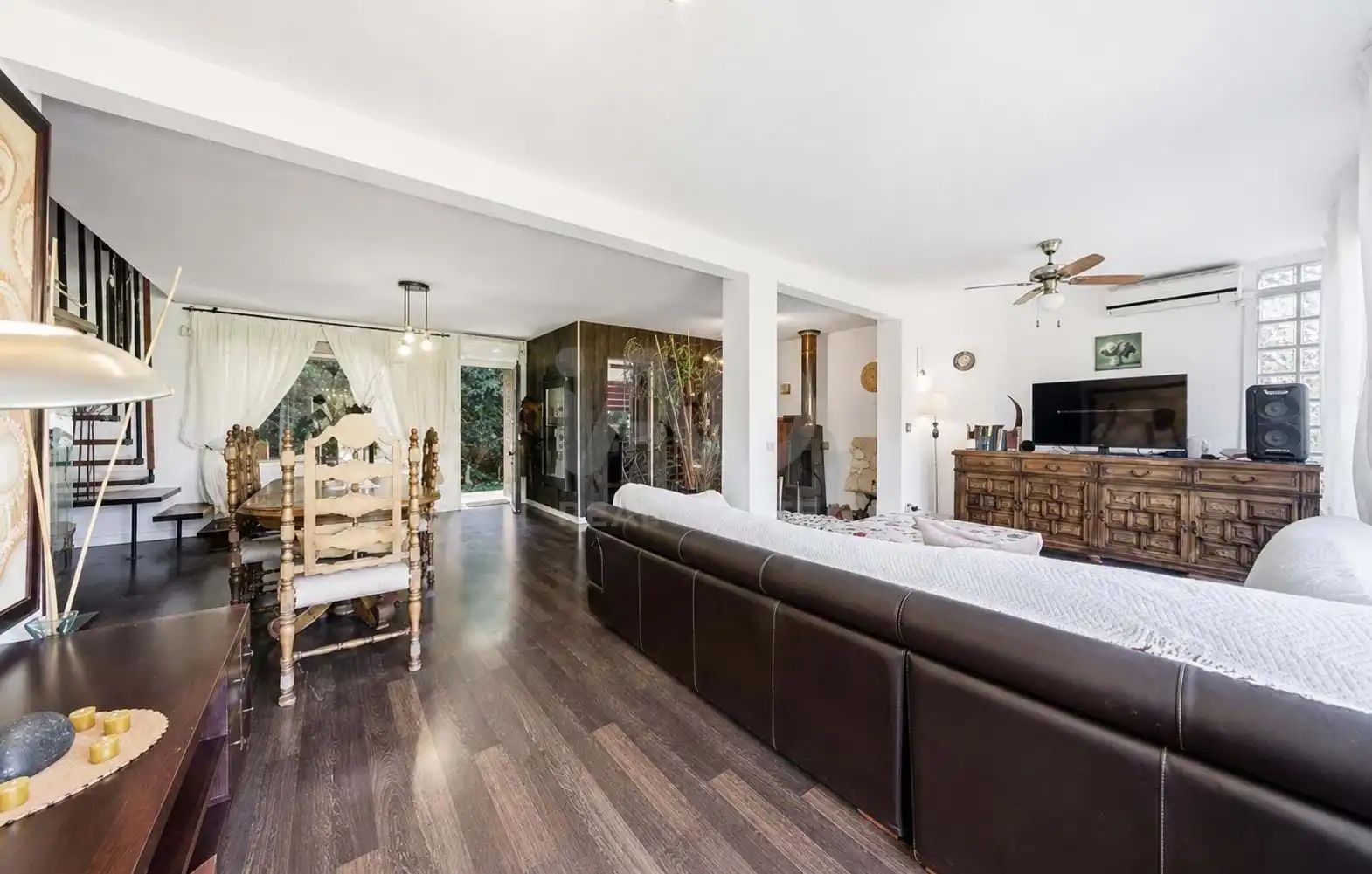Sala de estar de Casa adosada en venta en Alicante / Alacant con Terraza