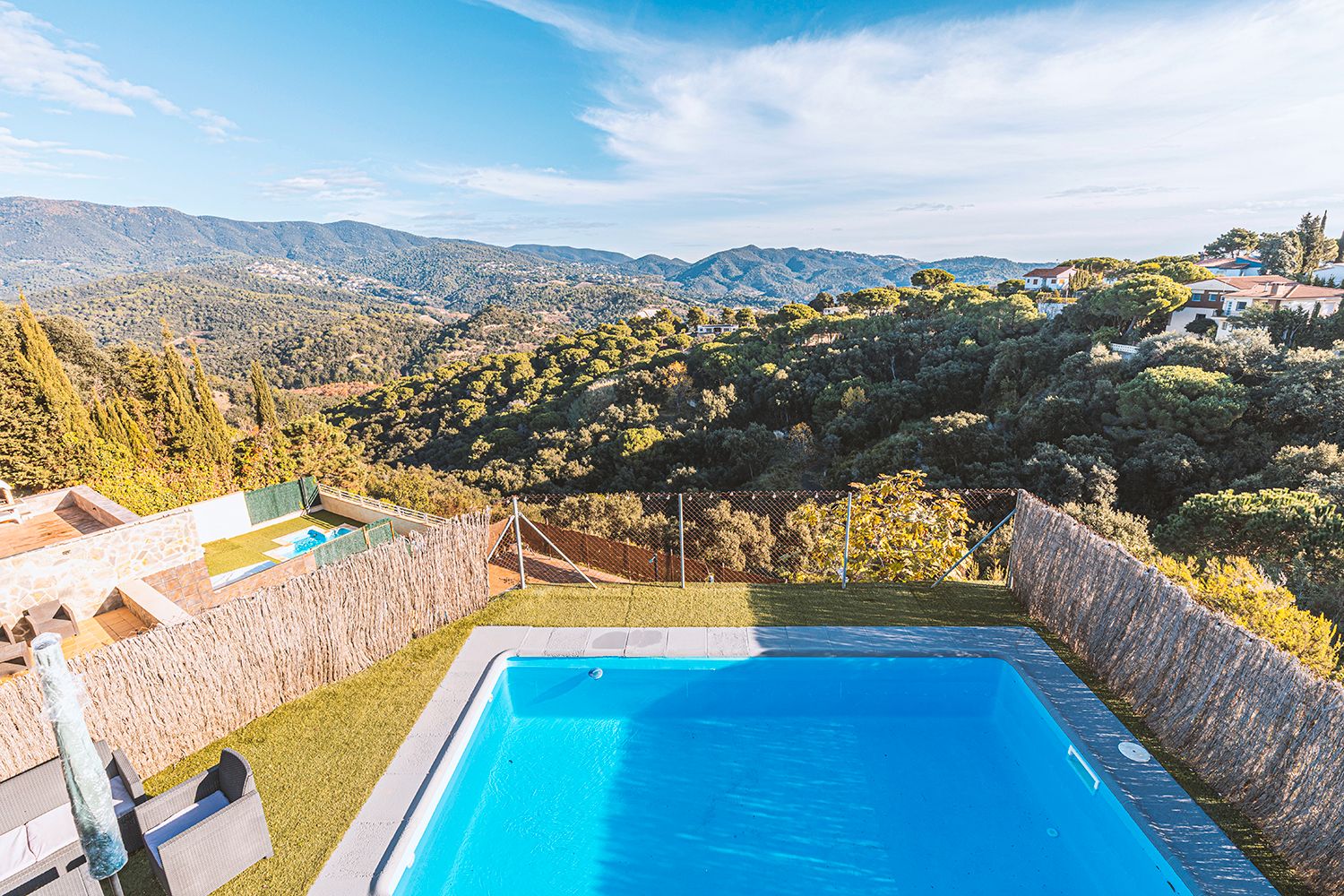 Swimming pool of Single-family semi-detached for sale in Sant Cebrià de Vallalta  with Heating, Private garden and Terrace