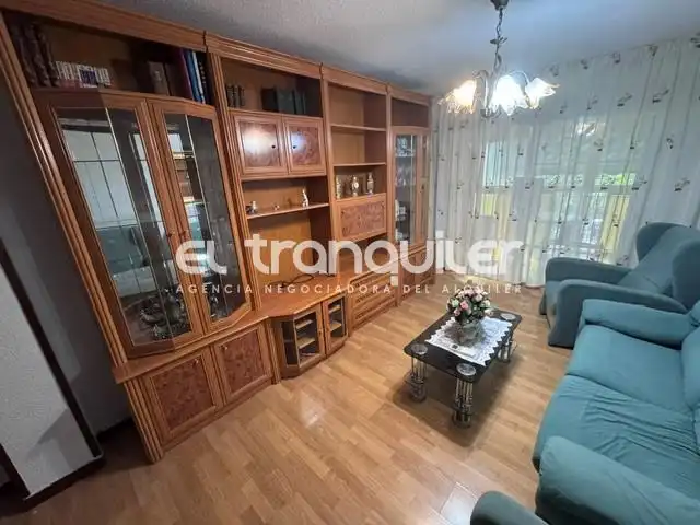 Wohnzimmer von Wohnung zur Miete in Madrid mit Klimaanlage, Terrasse und Möbliert