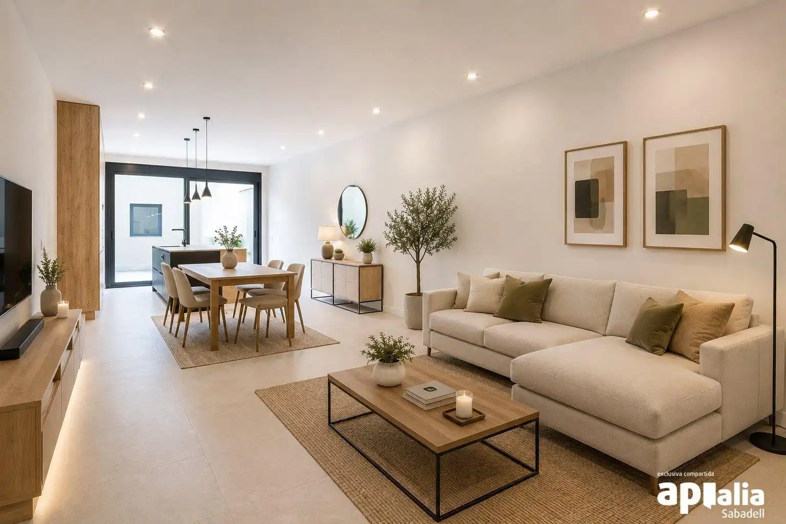 Sala de estar de Casa o chalet en venta en Sabadell con Aire acondicionado, Calefacción y Terraza