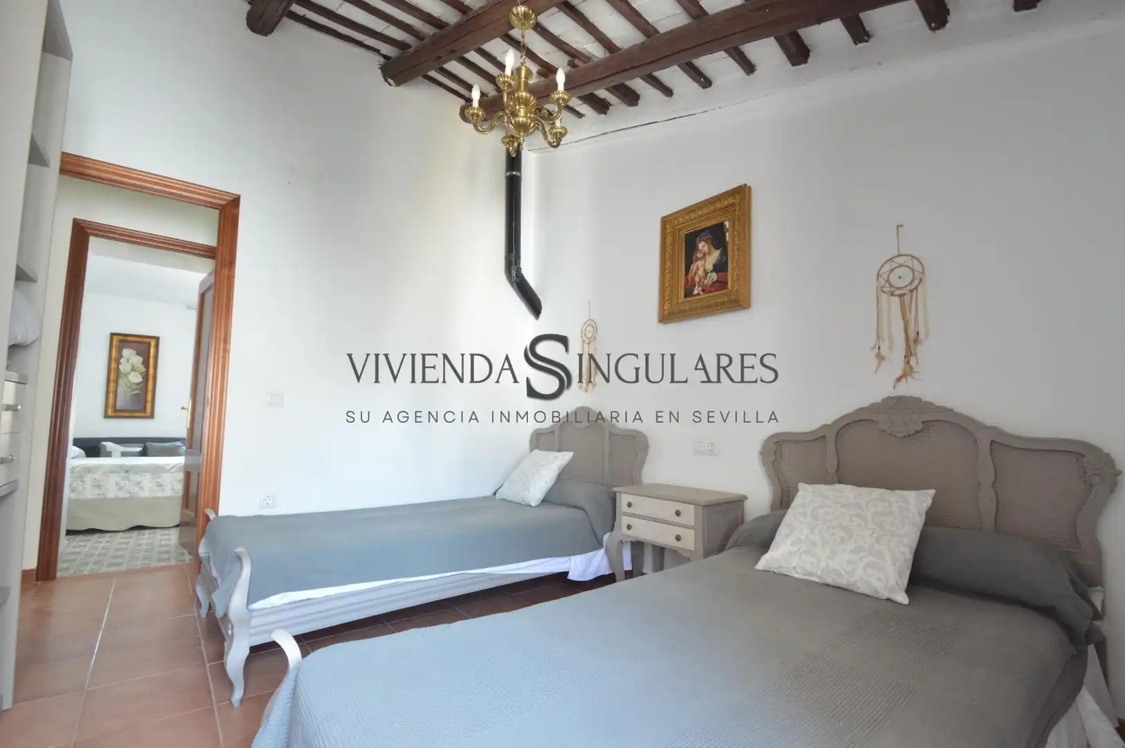 Habitación de Casa adosada en venta en Cazalla de la Sierra con Aire acondicionado, Calefacción y Terraza