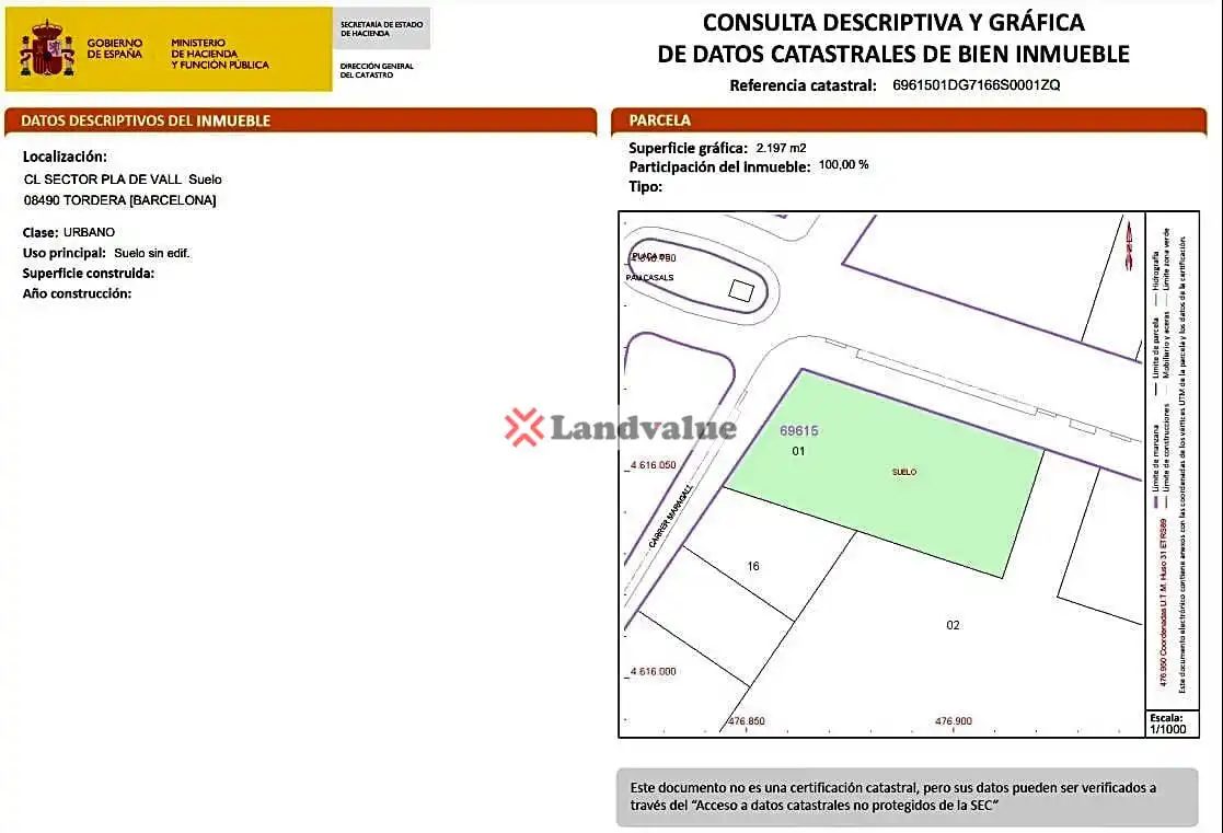 Grundstücke und Bauplätze zum Verkauf in Carrer Passatge del Pla de Vall