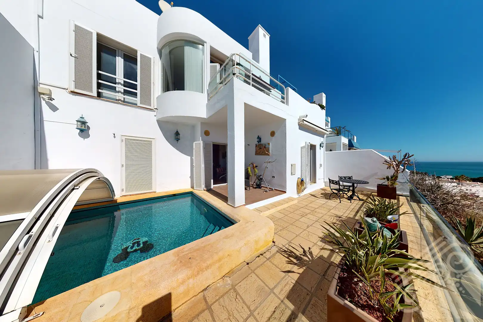Exterior view of Detached homes for sale in Mojácar  with Air Conditioner, Terrace and Swimming Pool