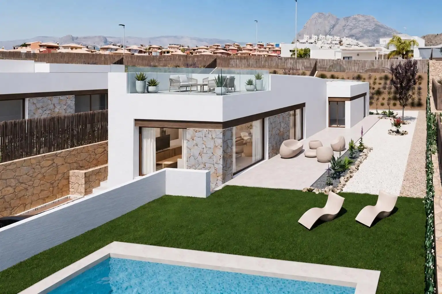 Xalet amb piscina en venda a Balcón de Finestrat - Terra Marina