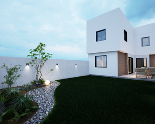 Exterior view of Single-family semi-detached for sale in Valmojado  with Air Conditioner and Terrace