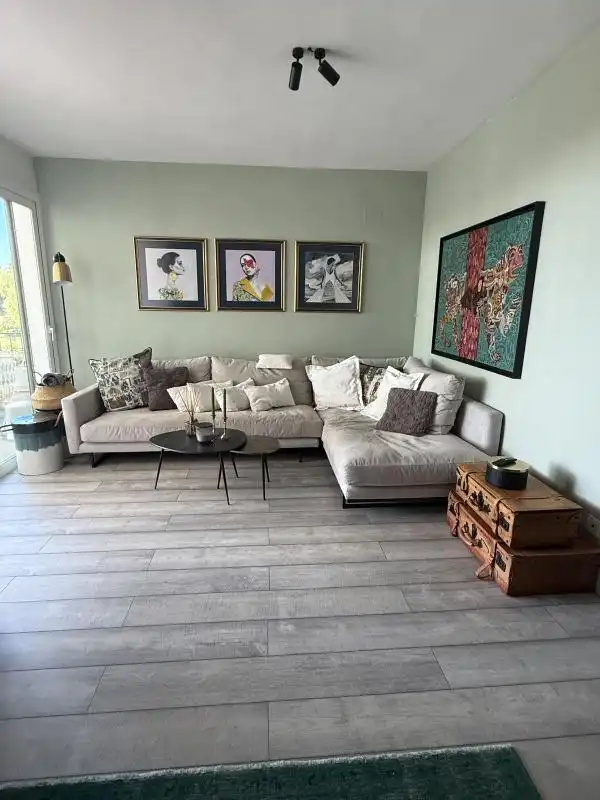 Living room of Flat for rent in Marbella  with Air Conditioner, Heating and Private garden