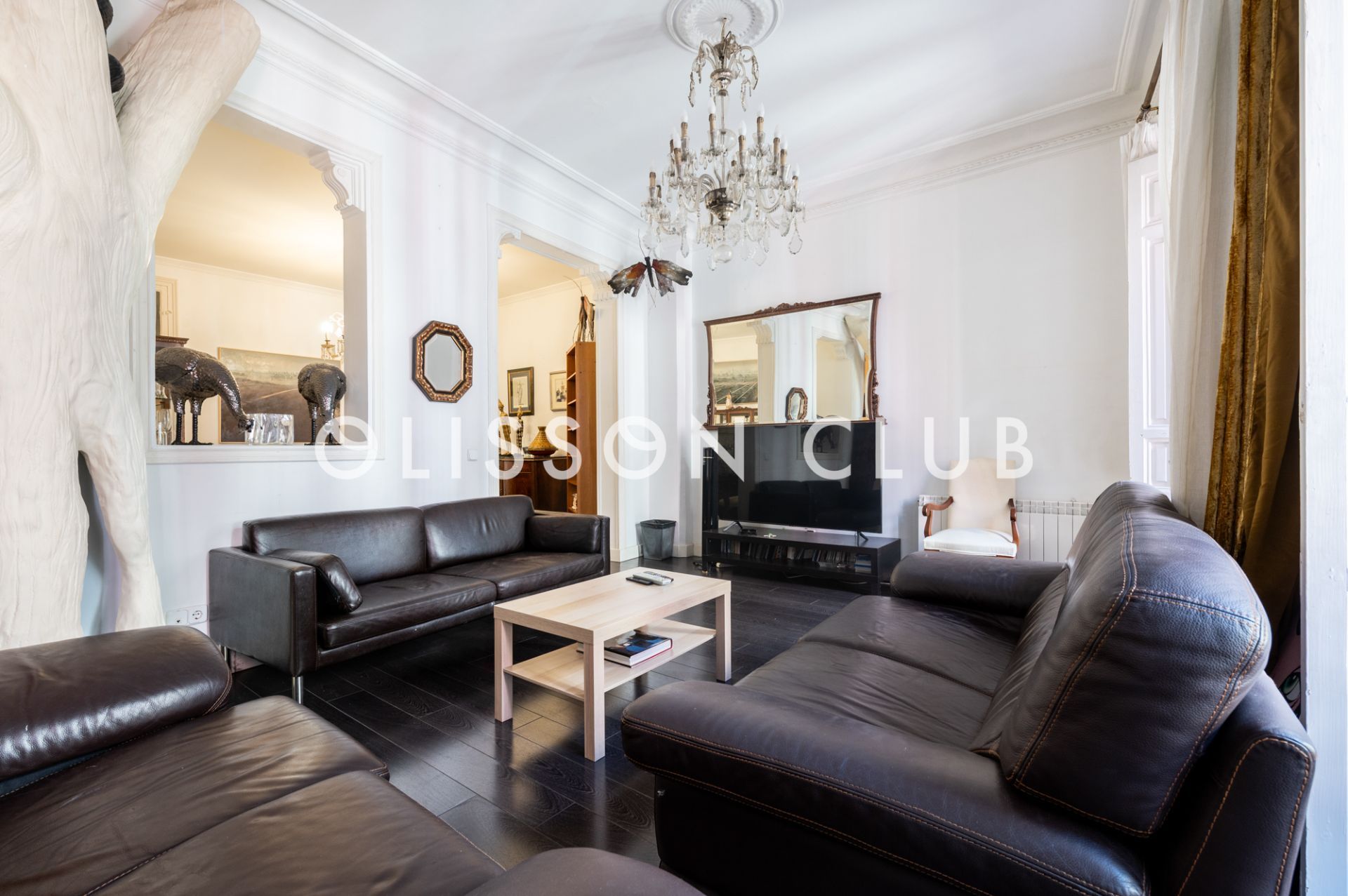 Living room of Flat for sale in  Madrid Capital  with Heating