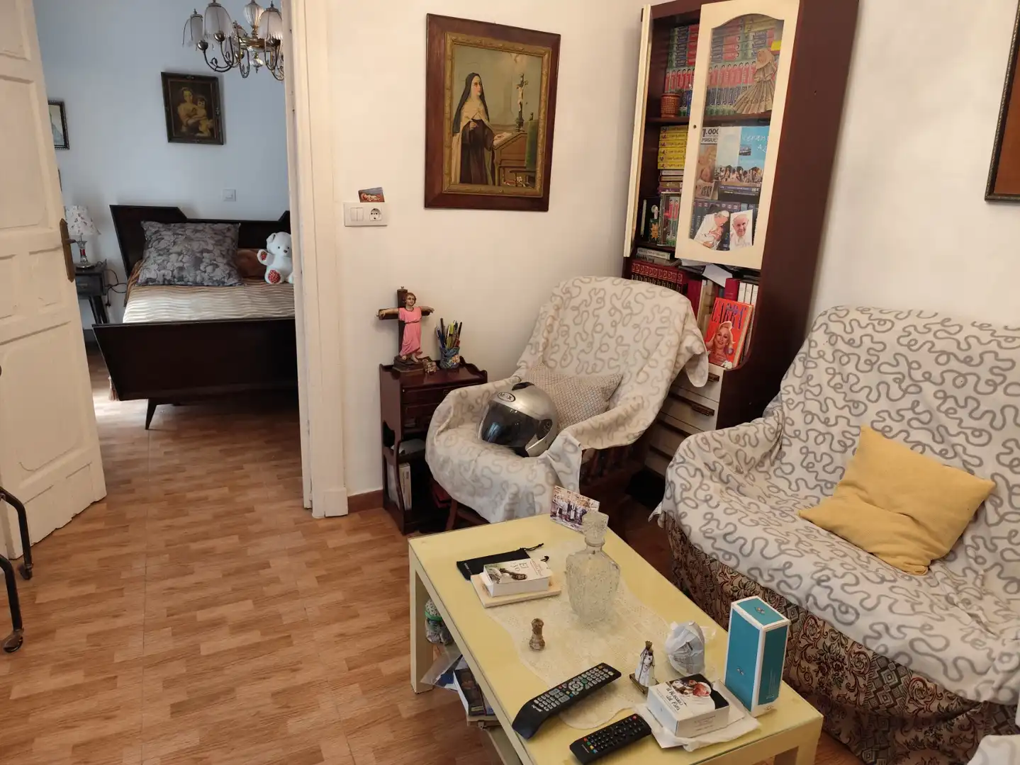 Sala de estar de Piso en venta en Cádiz con Amueblado y Balcón