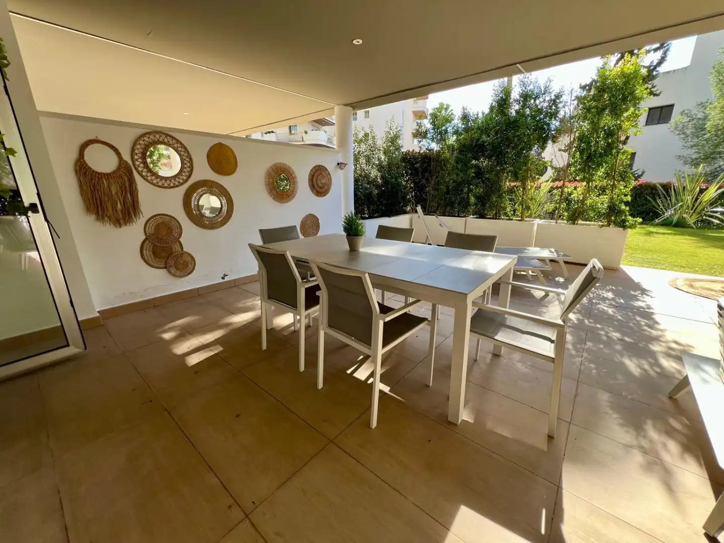 Terrace of Apartments for rent in Marbella  with Air Conditioner, Heating and Furnished