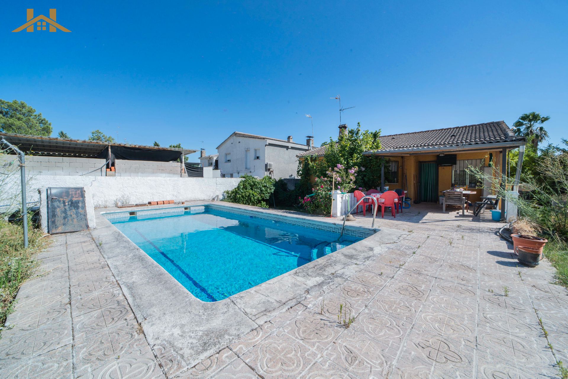 Piscina de Casa o xalet en venda en Casarrubios del Monte amb Calefacció, Jardí privat i Terrassa