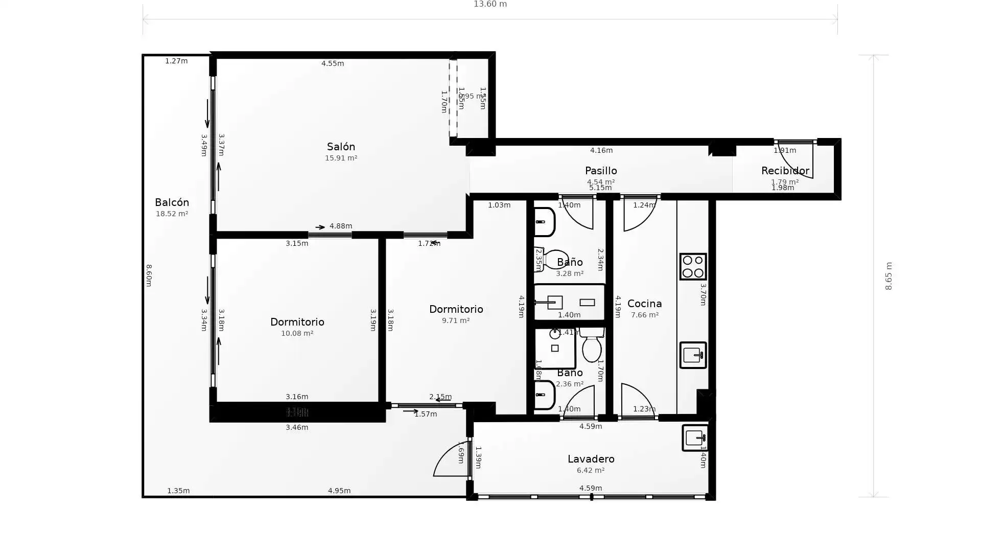 Apartamento en venta en Gandia con Aire acondicionado, Terraza y Balcón