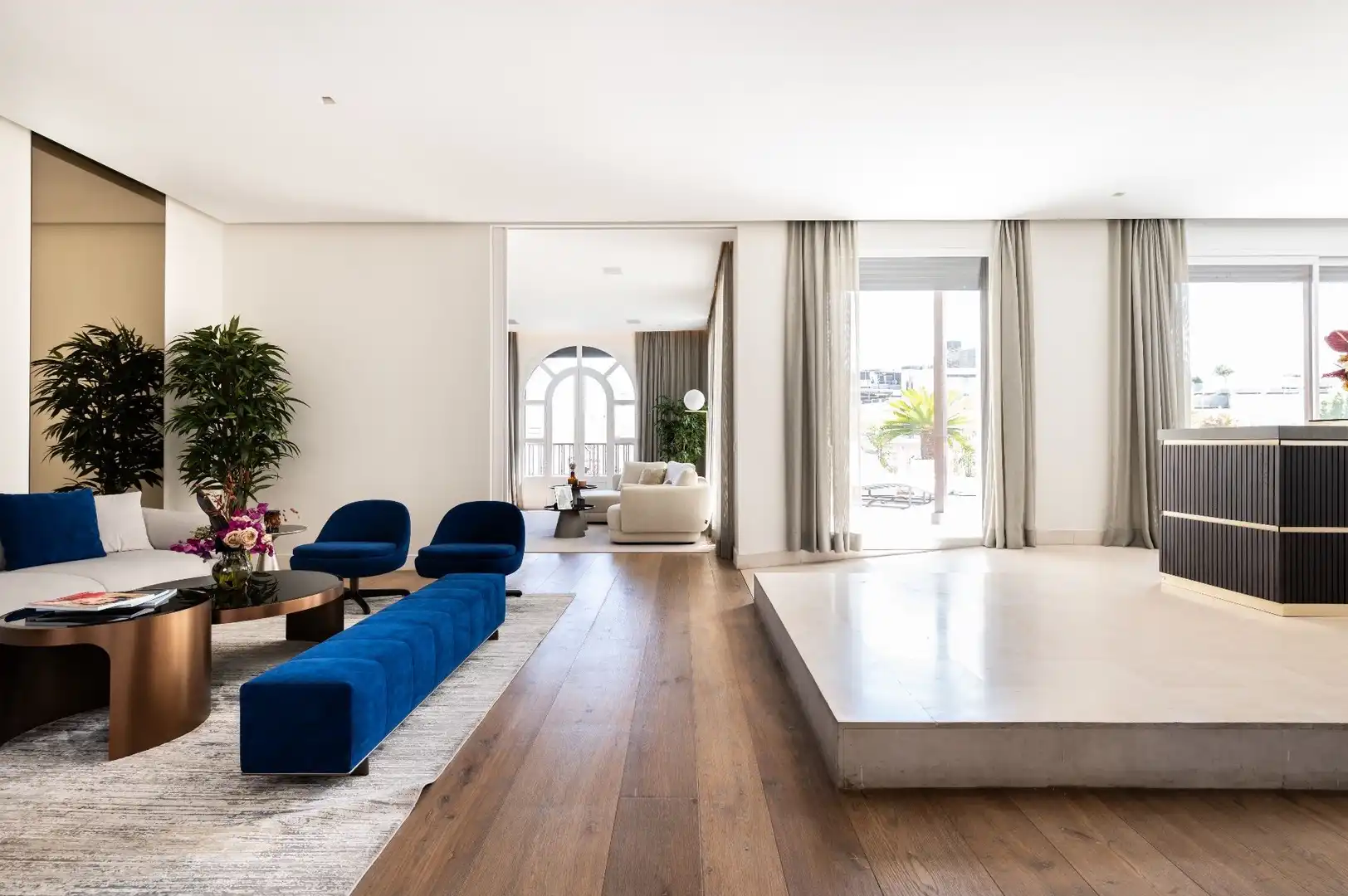 Living room of Attic for rent in Madrid  with Air Conditioner, Heating and Terrace