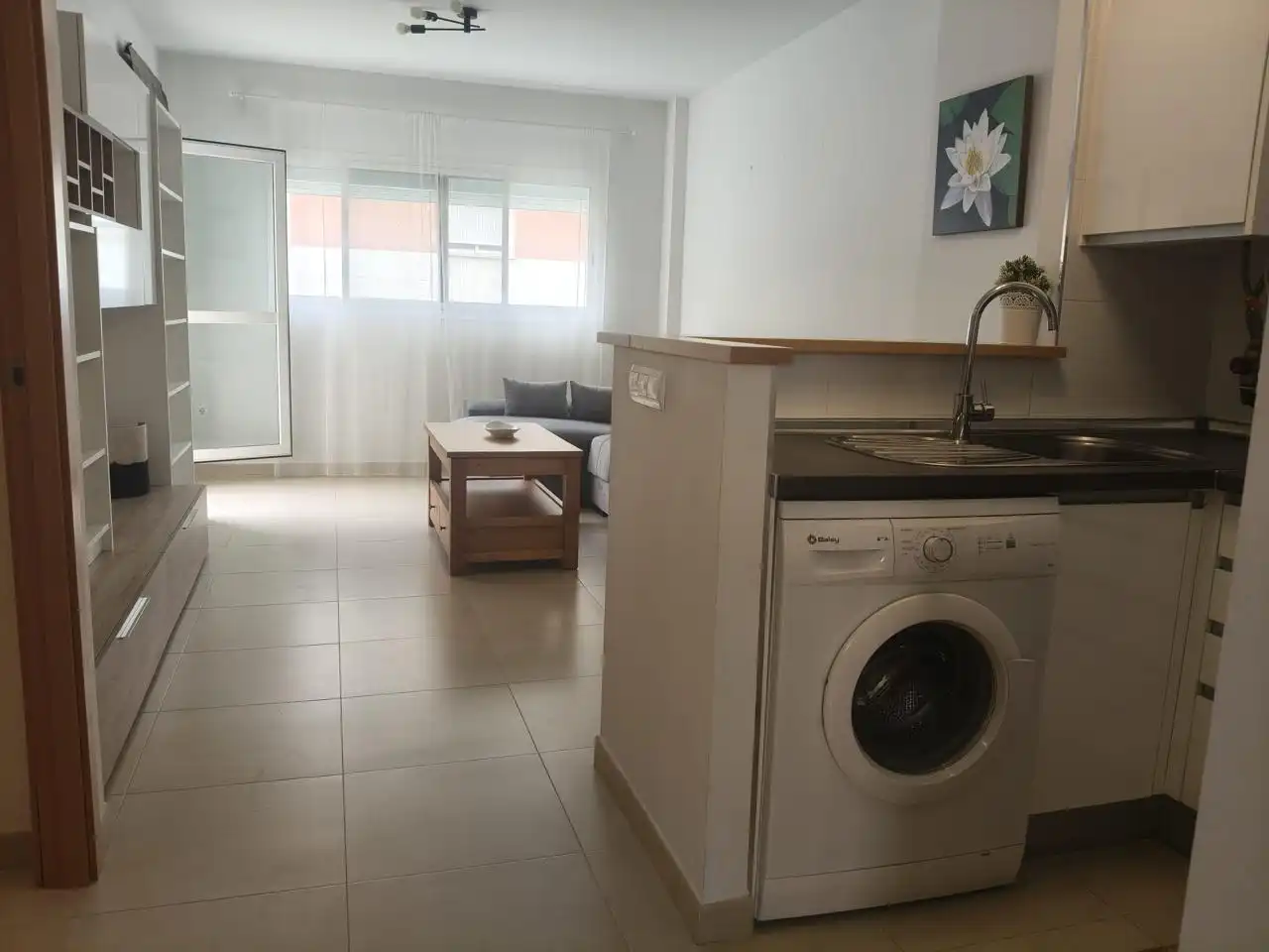Cocina de Piso de alquiler en Málaga con Terraza, Amueblado y Piscina comunitaria