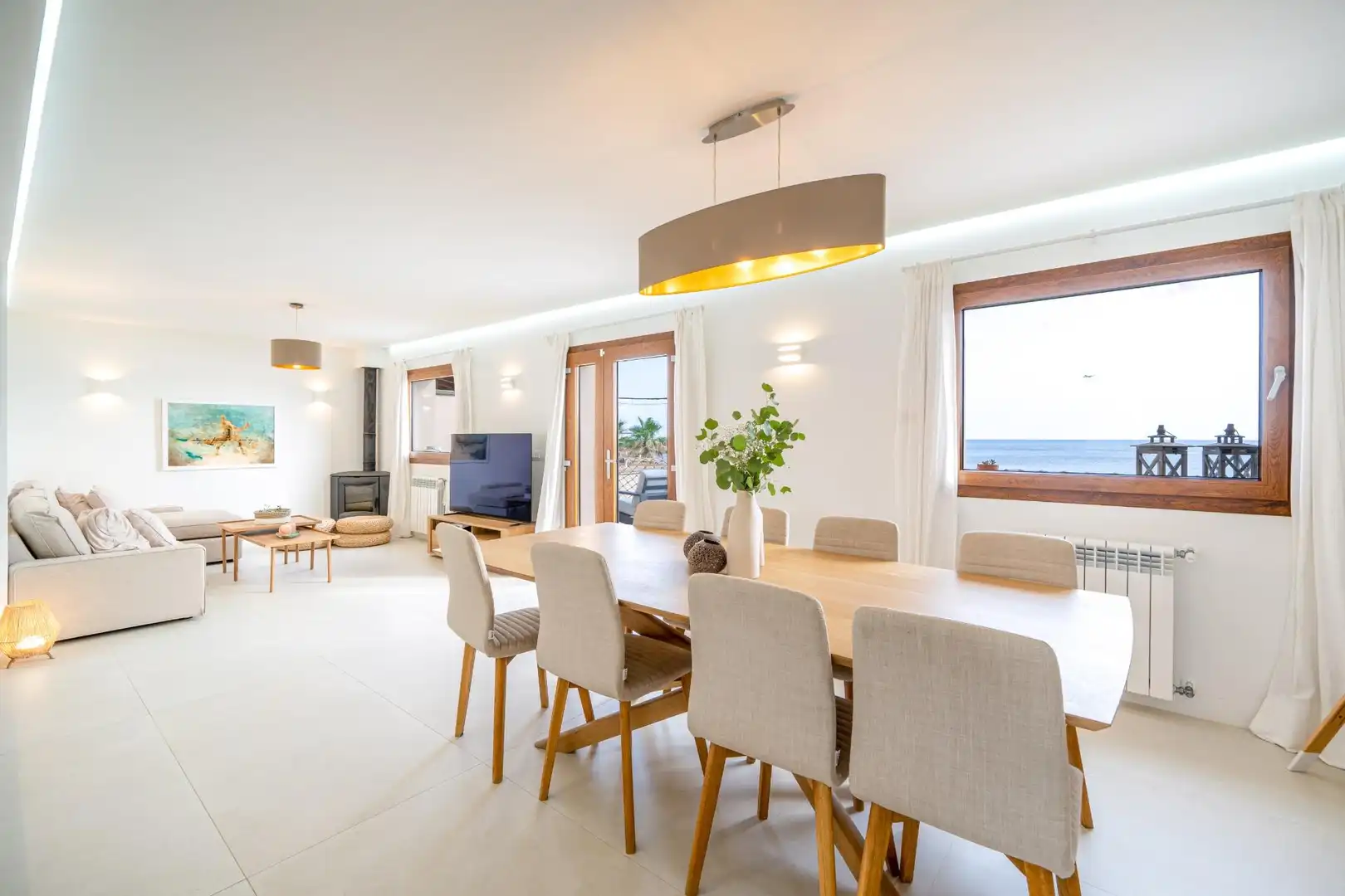 Dining room of Houses for sale in  Palma de Mallorca  with Air Conditioner, Heating and Private garden