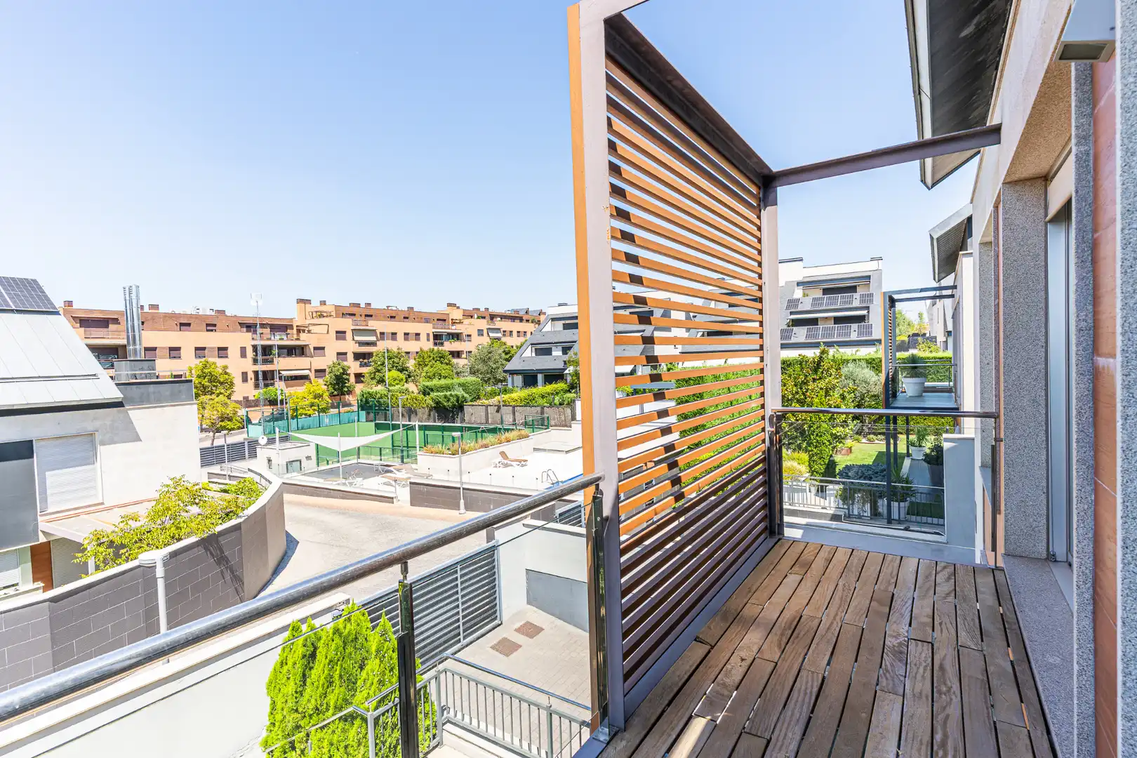 Terrace of Detached homes for sale in Las Rozas de Madrid  with Air Conditioner, Heating and Private garden
