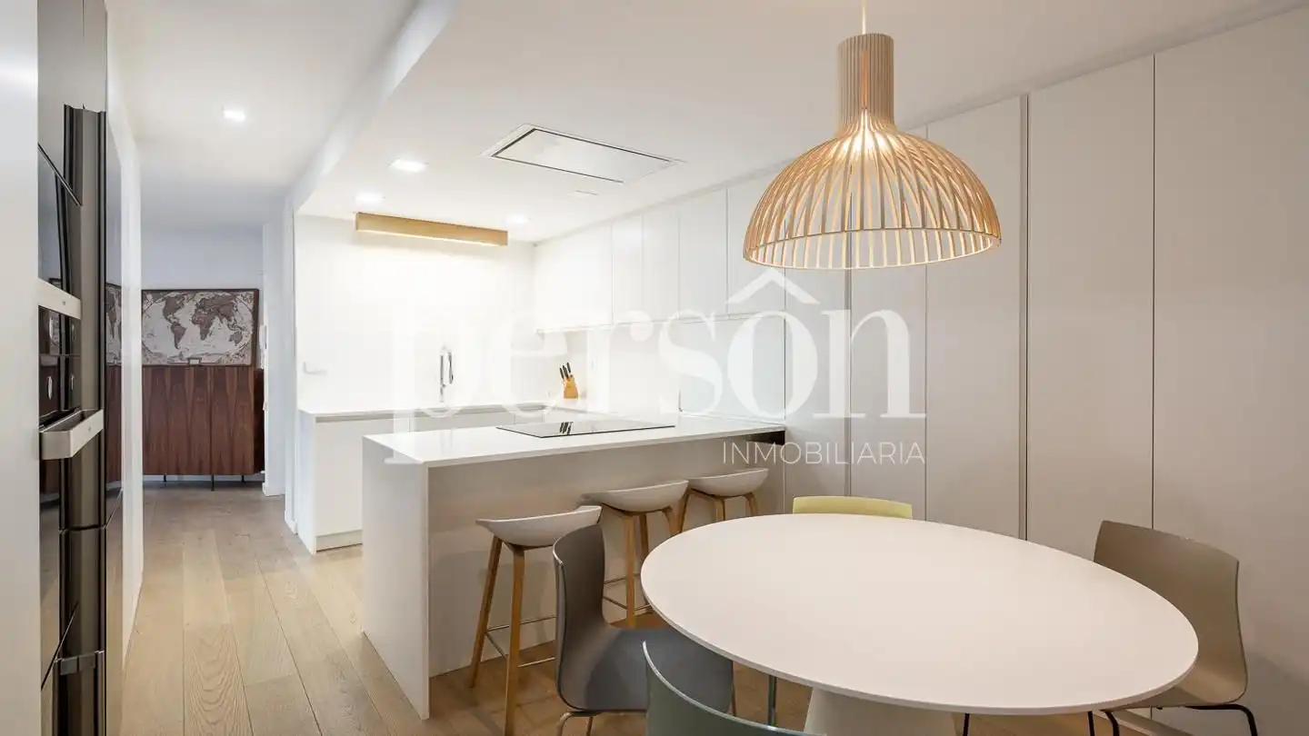 Cocina de Piso de alquiler en Valencia con Aire acondicionado, Terraza y Amueblado