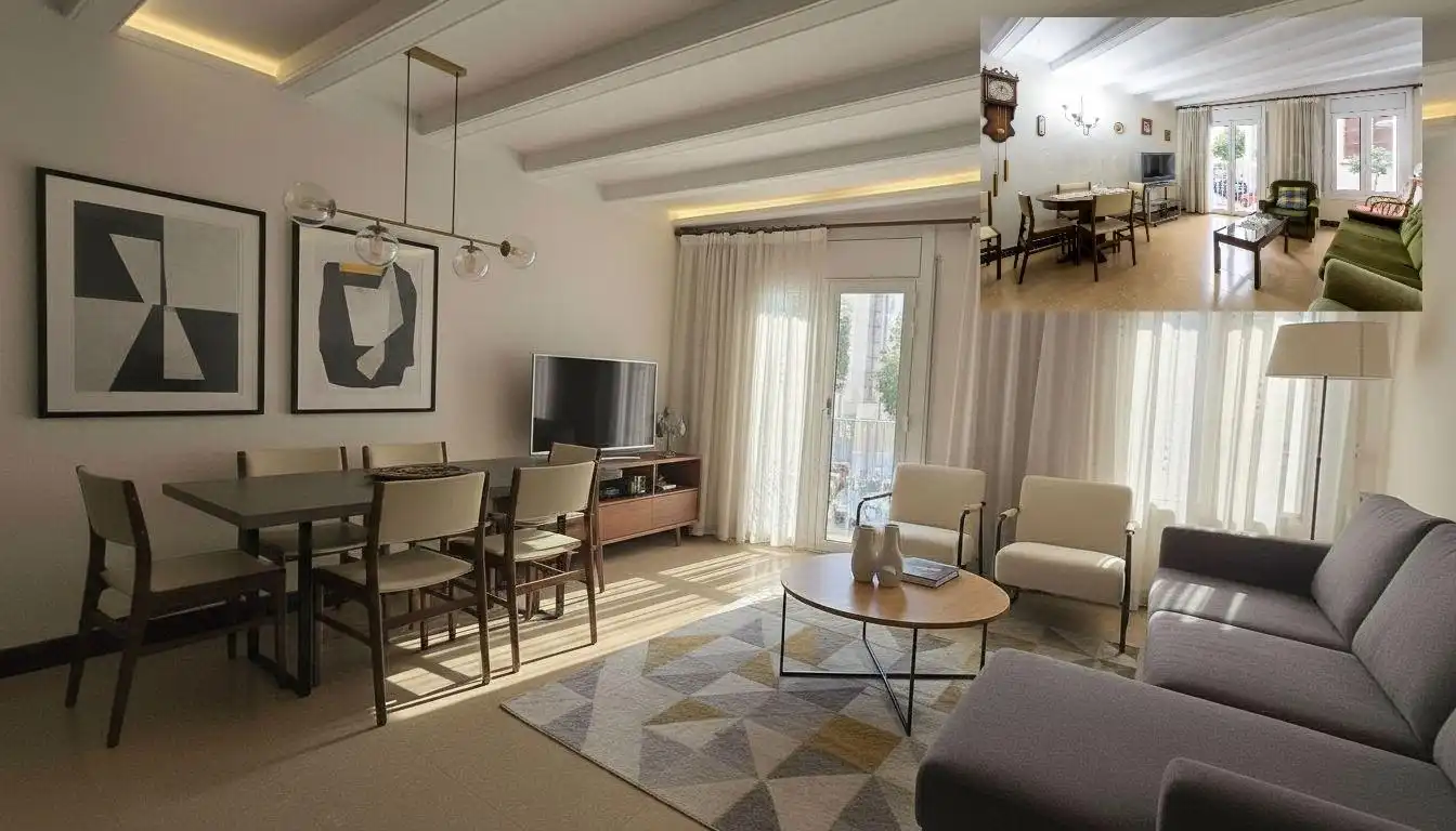 Sala de estar de Casa o chalet en venta en Molins de Rei con Terraza, Trastero y Balcón