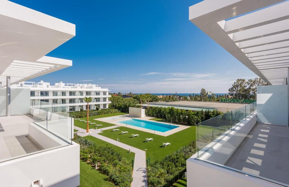 Terraza de Ático de alquiler en Estepona con Aire acondicionado, Terraza y Piscina