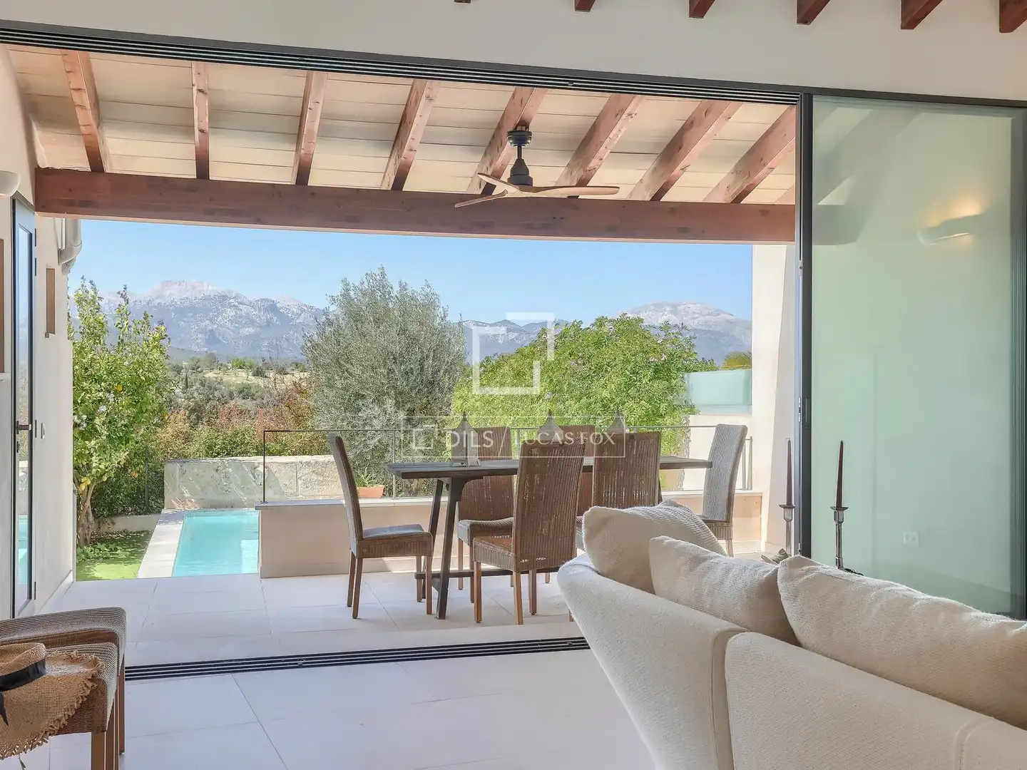 Terrace of Houses for sale in Llubí  with Air Conditioner and Swimming Pool