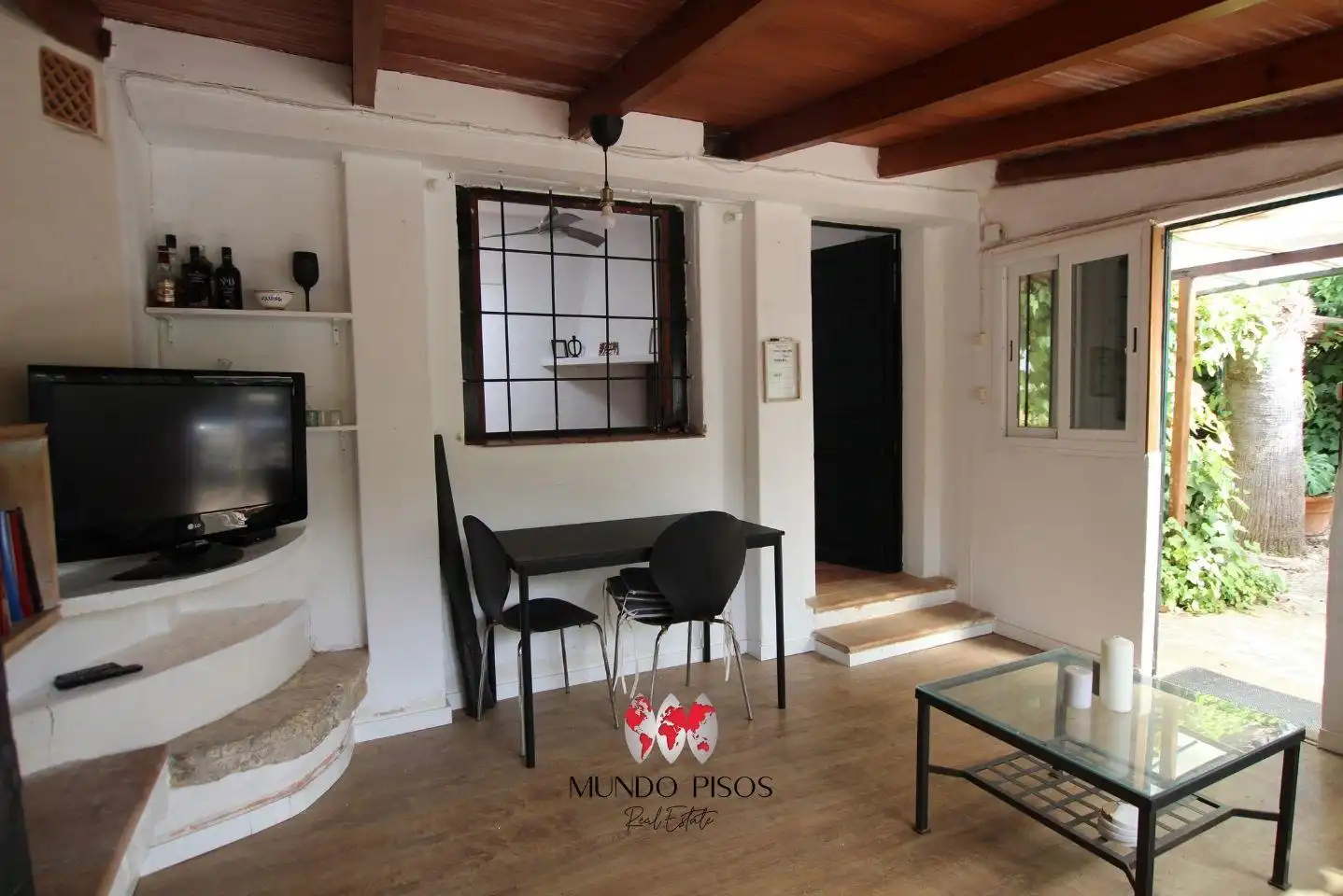 Sala d'estar de Finca rústica en venda en Santa Eugènia amb Calefacció, Jardí privat i Parquet