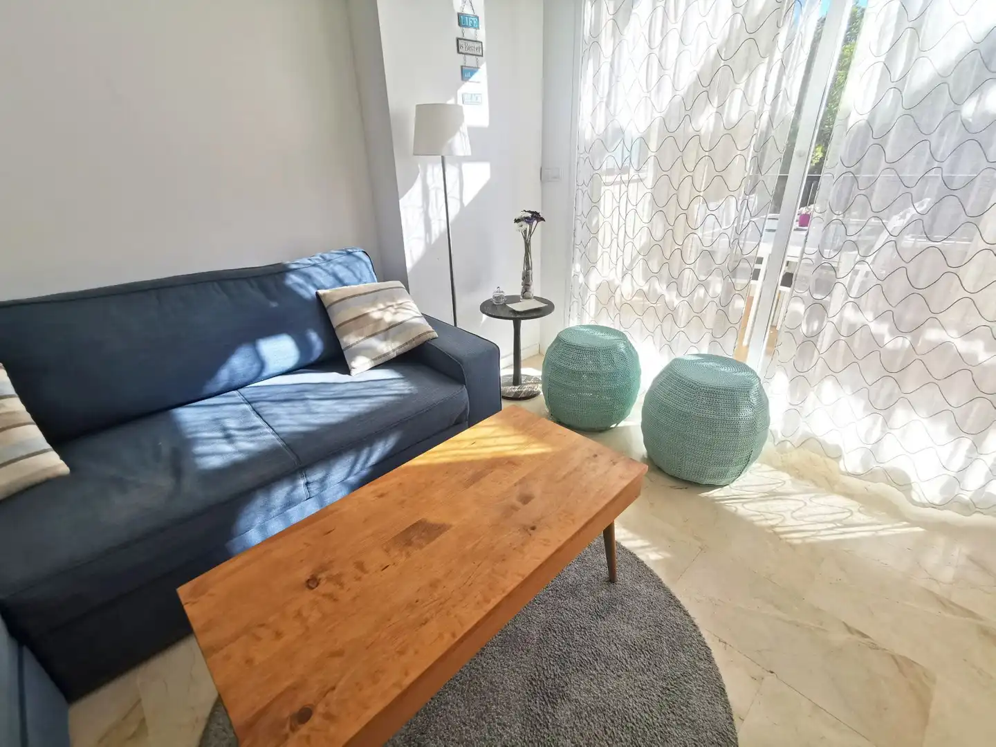 Sala de estar de Apartamento de alquiler en Altea con Aire acondicionado, Calefacción y Terraza