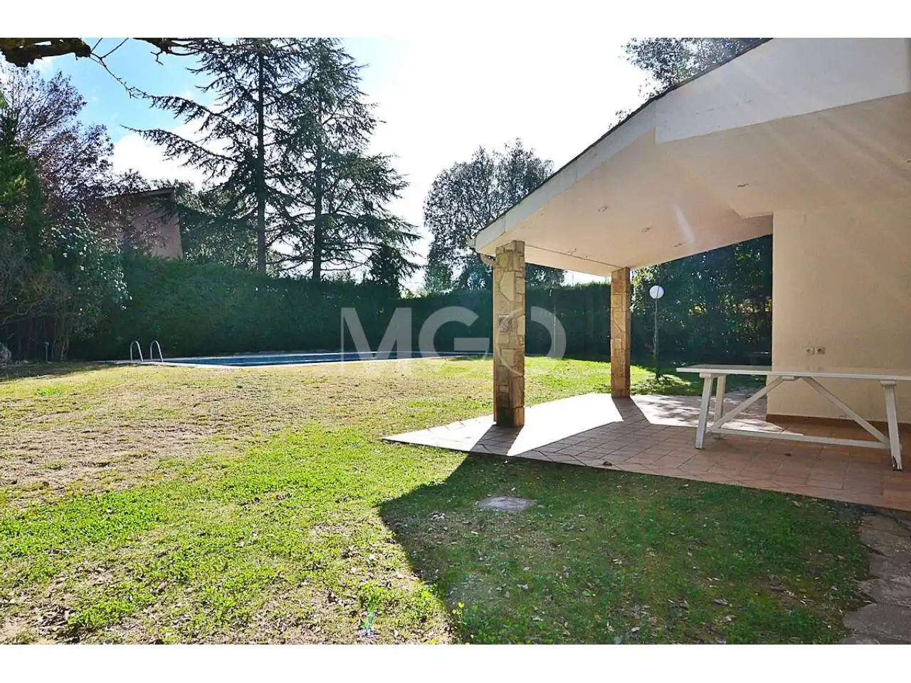 Garten von Haus oder Chalet zur Miete in Seva mit Heizung, Privatgarten und Terrasse