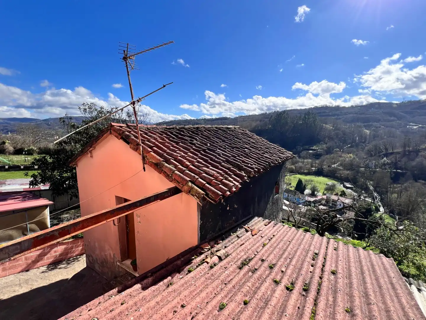 Exterior view of Houses for sale in Langreo  with Heating, Private garden and Furnished