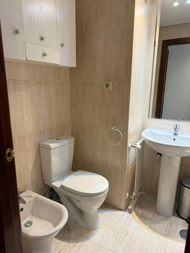 Bathroom of Flat for rent in Madrid  with Air Conditioner, Private garden and Swimming Pool