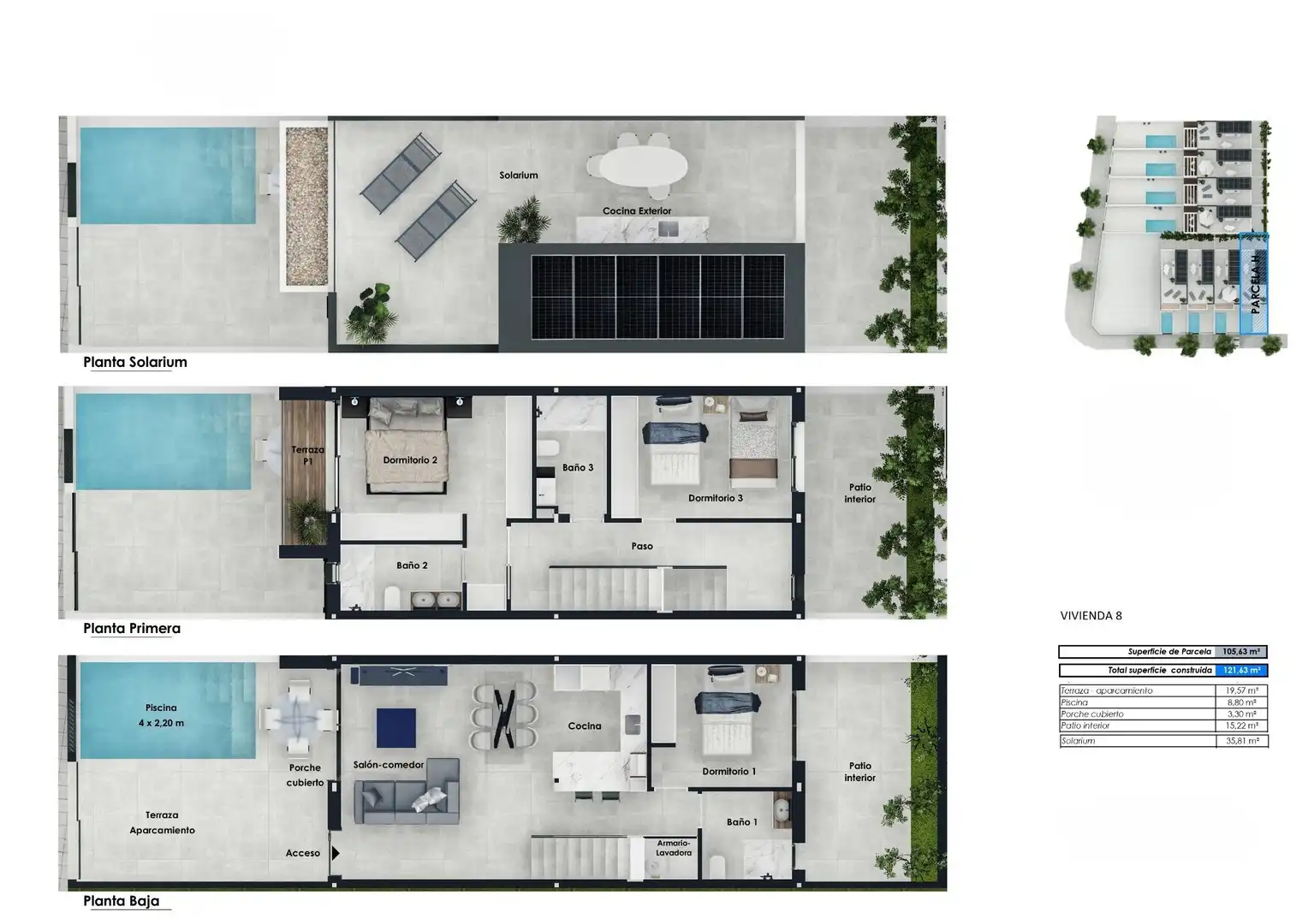 Casa a schiera con terrazza in vendita a Pilar de la Horadada ciudad, imagen 21