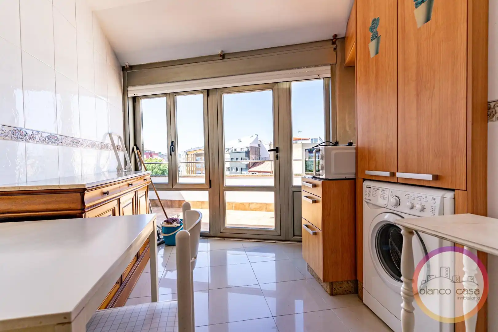 Kitchen of Flat for sale in Carballo  with Heating, Terrace and Storage room
