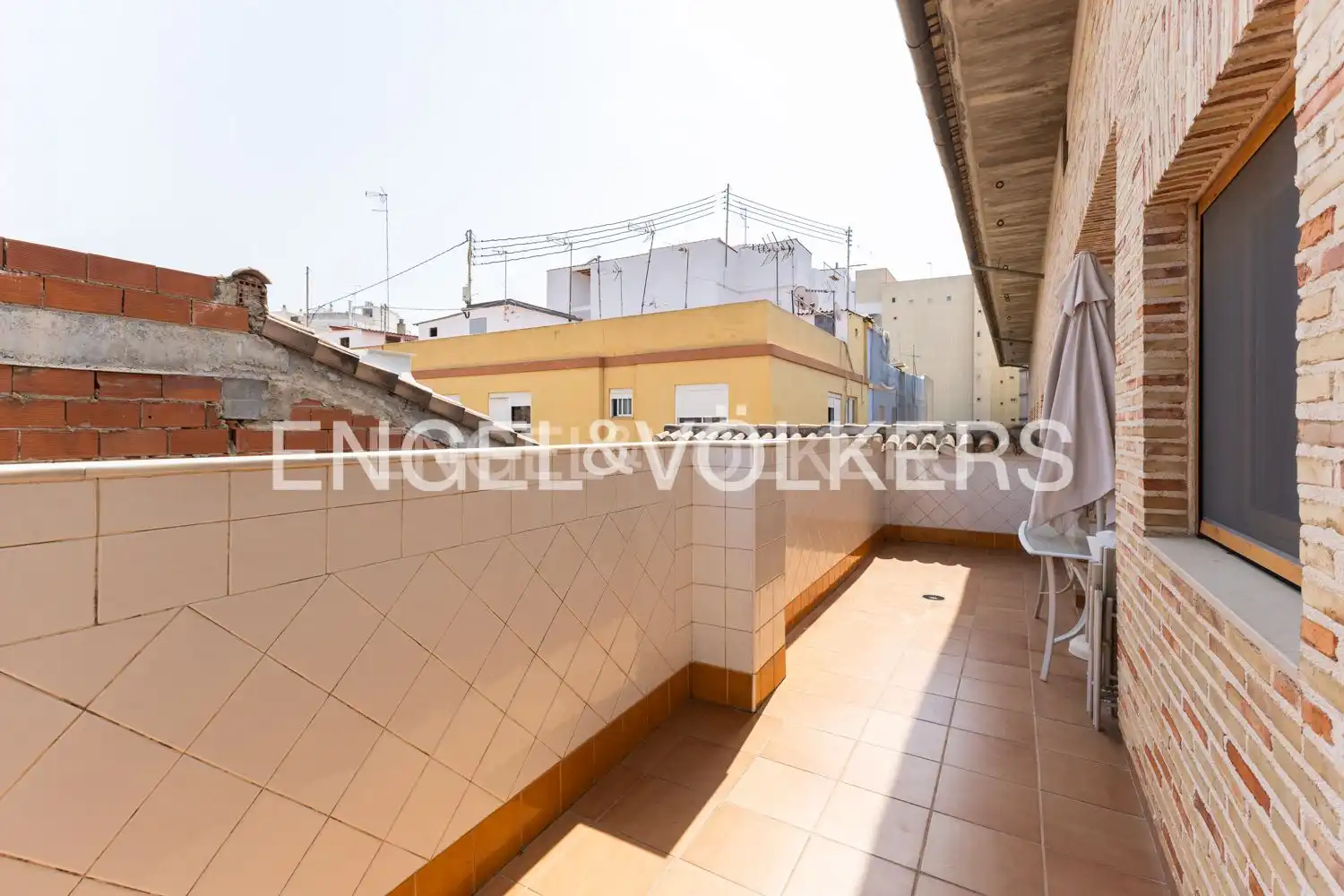 Terraza de Dúplex de alquiler en Alzira con Aire acondicionado, Calefacción y Terraza