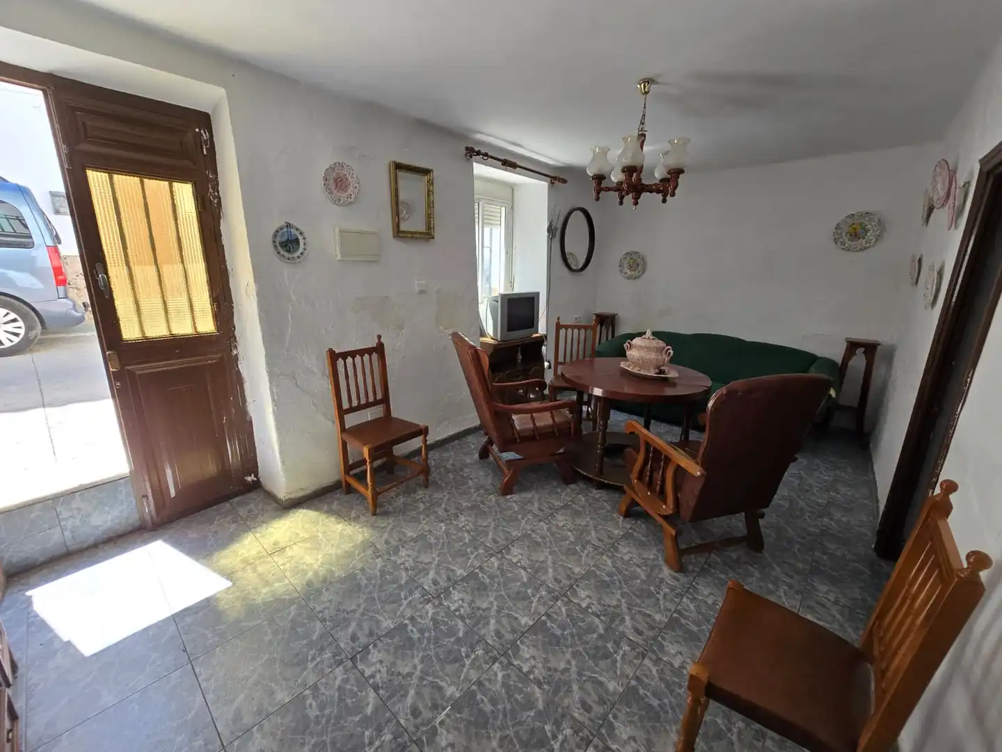 Sala de estar de Casa o chalet en venta en Colmenar con Jardín privado, Terraza y Amueblado