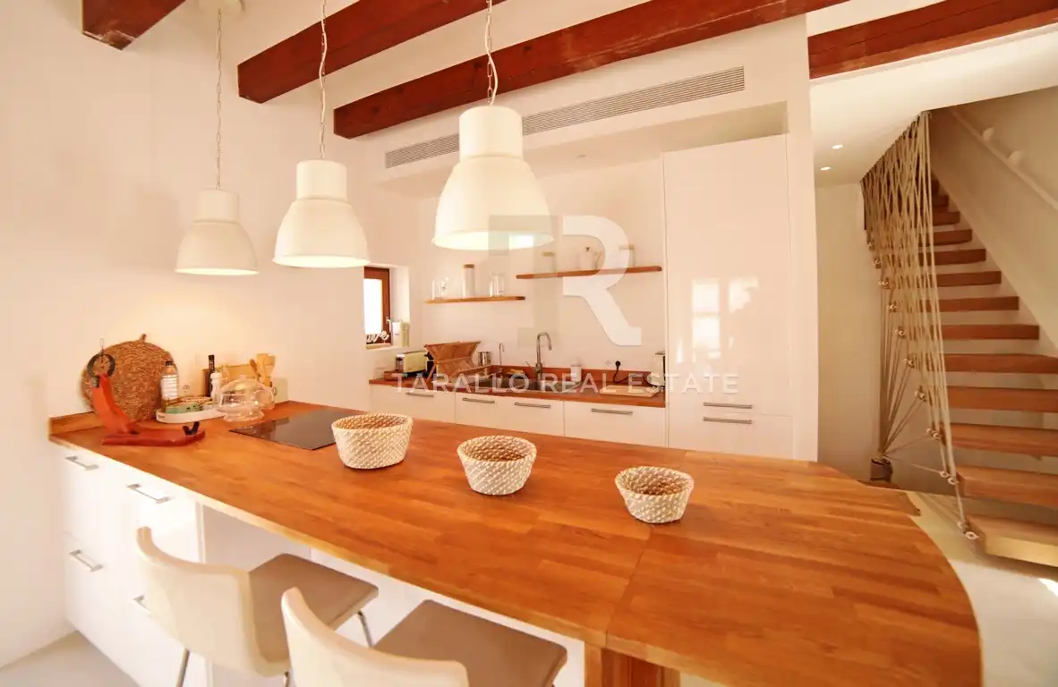 Kitchen of Attic for rent in Eivissa  with Air Conditioner, Heating and Terrace
